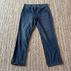 Carhartt Jeans Mens 36x34 Blue Denim Relaxed Fit Workwear American Utility Adult